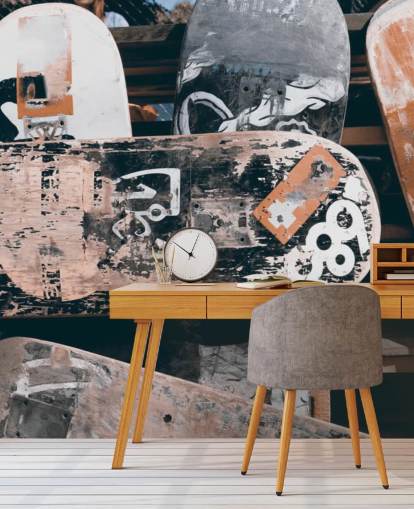 Worn Down Skateboard Wallpaper