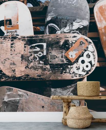 Worn Down Skateboard Wallpaper