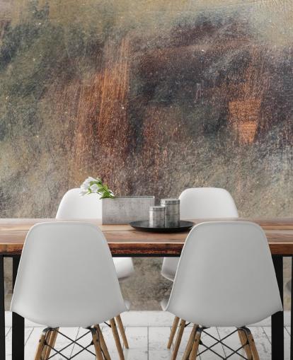 metallisches Tapeten-Wandbild namens Brushed Rust in Wallsauce für Küchen, Lofts und Schlafzimmer