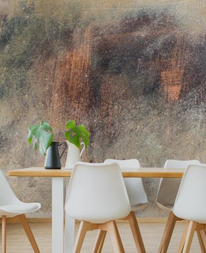 metallic wallpaper mural called Brushed Rust at Wallsauce for kitchens, lofts and bedrooms