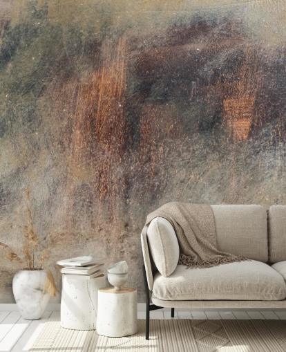 metallisches Tapeten-Wandbild namens Brushed Rust in Wallsauce für Küchen, Lofts und Schlafzimmer