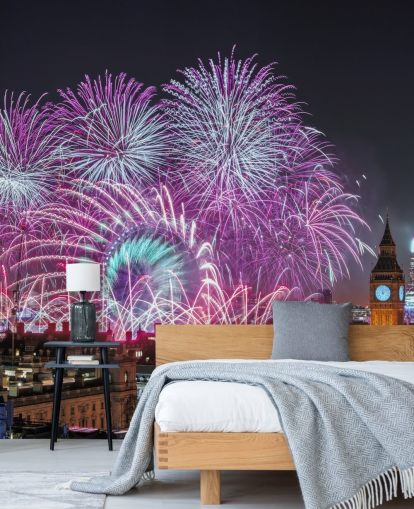 fireworks and big ben wallpaper