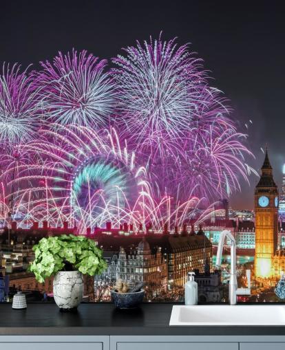 papel de parede fogos de artifício