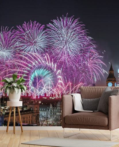 fireworks and big ben wallpaper