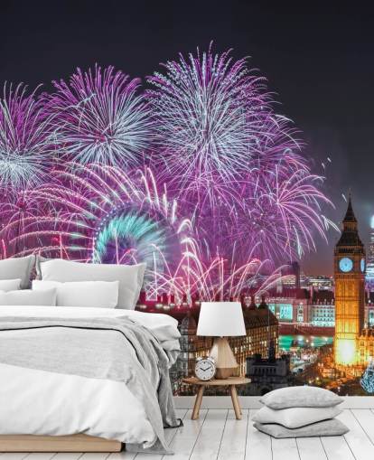 wallpaper fuochi d'artificio e big ben