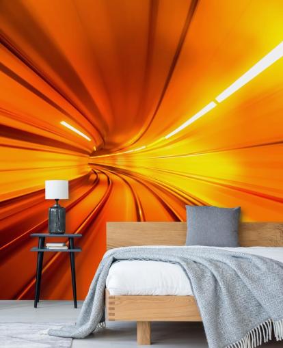 Orange Tunnel 3D Wallpaper Orange Tunnel 3D Wallpaper