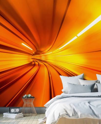 Fond d'écran 3D Orange Tunnel Fond d'écran 3D Orange Tunnel