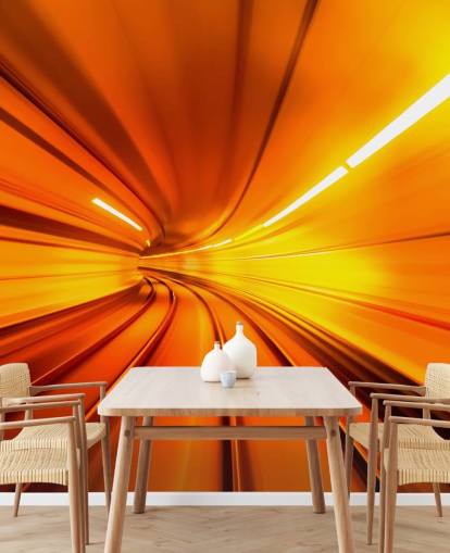 Orange Tunnel 3D Wallpaper Orange Tunnel 3D Wallpaper