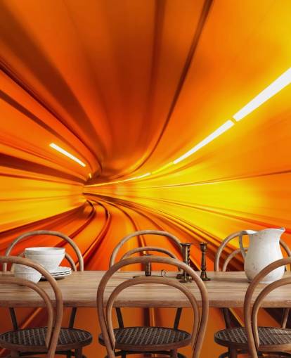 Fondo de pantalla 3D Orange Tunnel