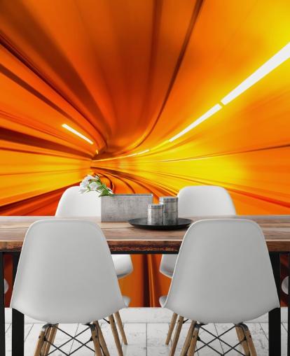 Fondo de pantalla 3D Orange Tunnel Fondo de pantalla 3D Orange Tunnel