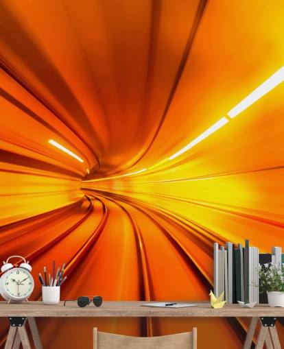 Orange Tunnel 3D Baggrund