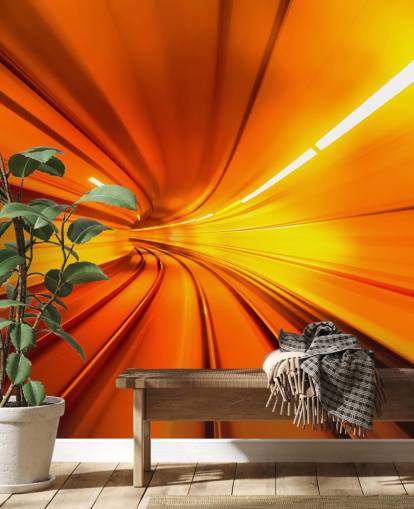 Orange Tunnel 3D Wallpaper Orange Tunnel 3D Wallpaper