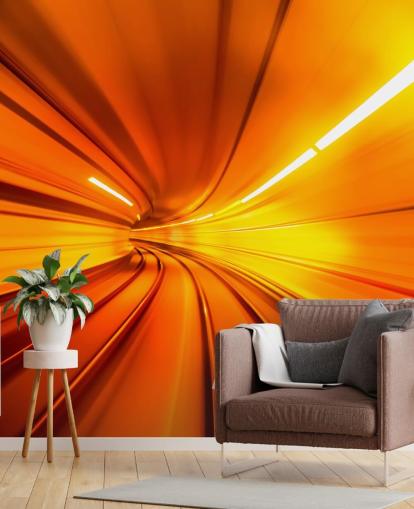 Fondo de pantalla 3D Orange Tunnel Fondo de pantalla 3D Orange Tunnel