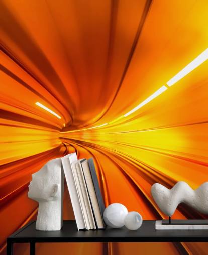 Fondo de pantalla 3D Orange Tunnel Fondo de pantalla 3D Orange Tunnel