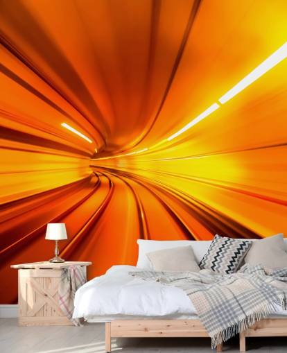 Orange Tunnel 3D Wallpaper Orange Tunnel 3D Wallpaper