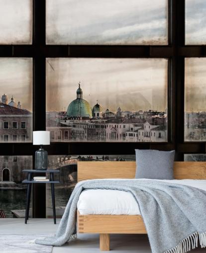 Papel pintado de la ventana de Venecia