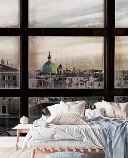 Carta da parati Venezia con finestra Carta da parati Venezia con finestra