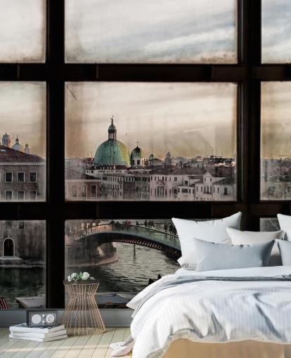 Venice Window View Bakgrunn Venice Window View Bakgrunn
