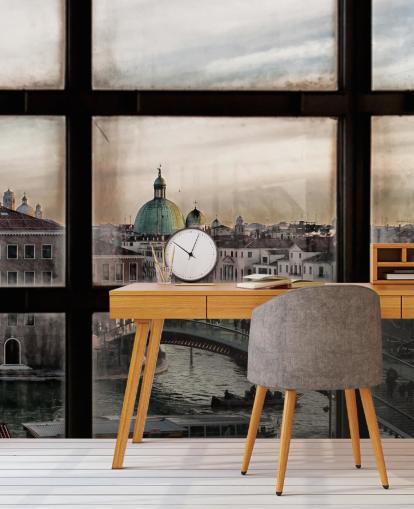 Venice Window View Behang Venice Window View Behang