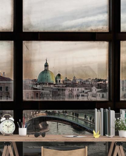 Venice Window View Wallpaper