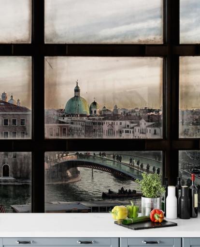 Venice Window View Behang
