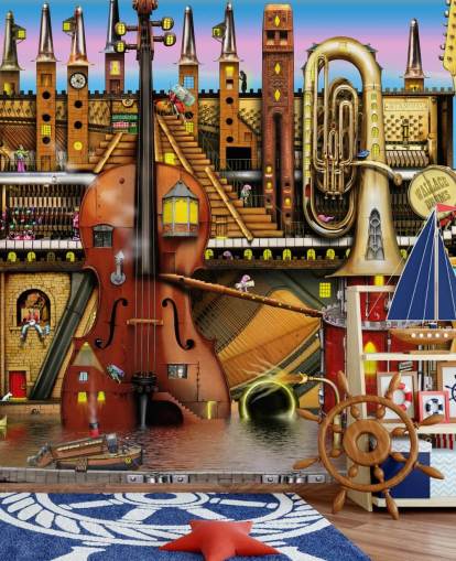 Fondo de pantalla de Fantasy Music Stage Fondo de pantalla de Fantasy Music Stage