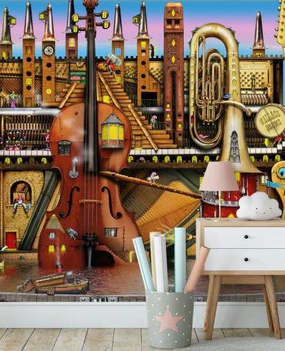Papier peint Fantasy Music Stage