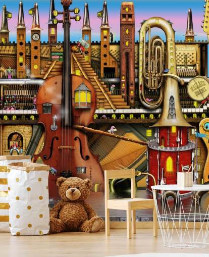 Papier peint Fantasy Music Stage