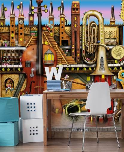 Papier peint Fantasy Music Stage