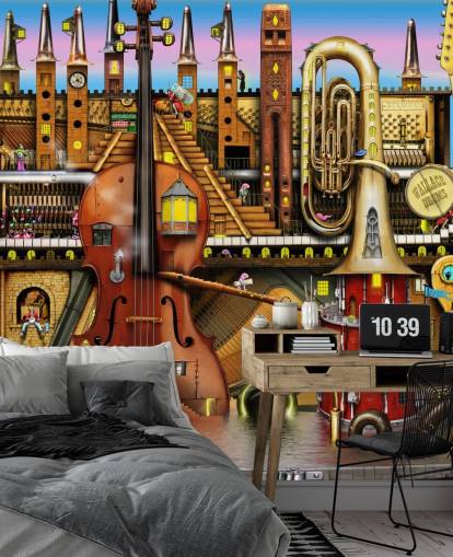 Fantasy Music Scene Baggrund Fantasy Music Scene Baggrund