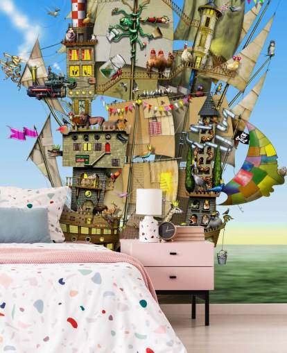 Mural de papel de parede Quirky Pirate