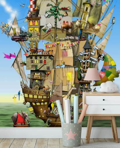 Papier peint mural original Pirate Papier peint mural original Pirate