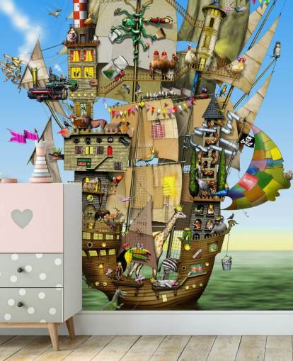 Quirky Pirate Tapetmaleri