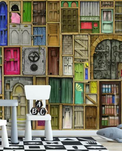 lots of colourful doors wallpaper lots of colourful doors wallpaper