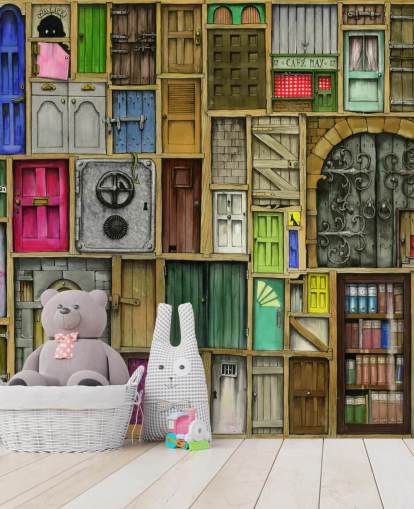 lots of colorful doors wallpaper lots of colorful doors wallpaper