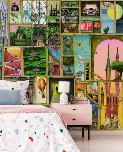 door frames wallpaper