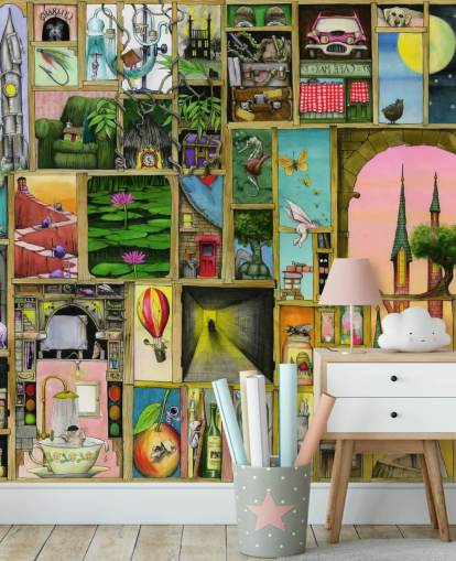 door frames wallpaper