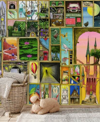 door frames wallpaper