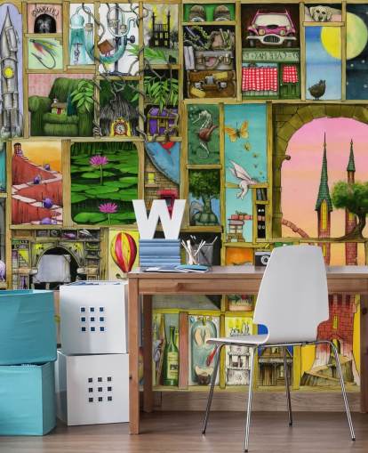 door frames wallpaper