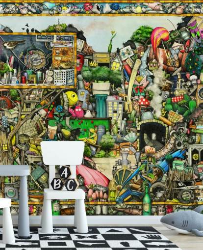 fantasy treasure heap behang