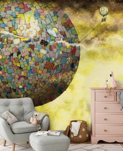 Magical Hot Air Balloon Fantasy Wallpaper