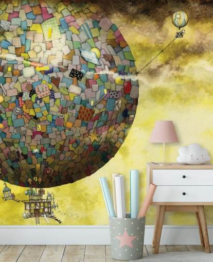 Magical Hot Air Balloon Fantasy Wallpaper