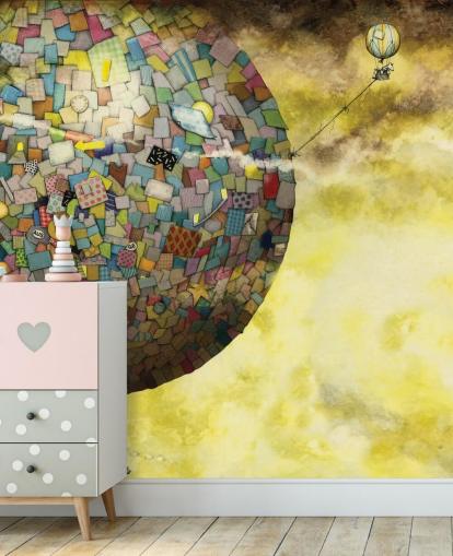 Magical Hot Air Balloon Fantasy Wallpaper