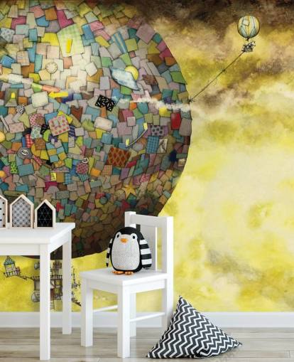 Magical Hot Air Balloon Fantasy Wallpaper