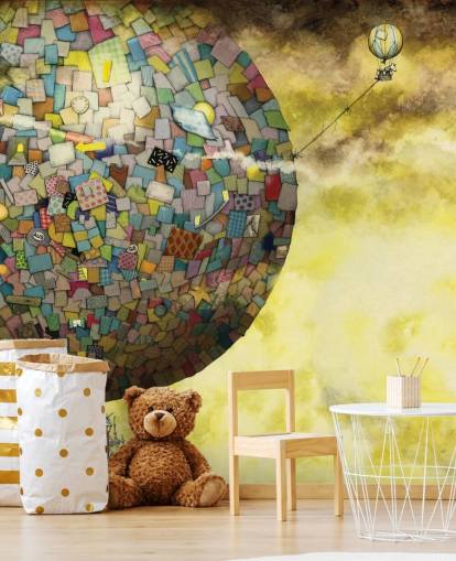 Magical Hot Air Balloon Fantasy Wallpaper