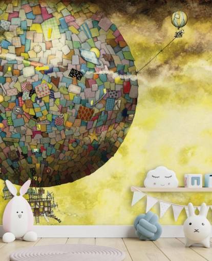 Magical Hot Air Balloon Fantasy Wallpaper