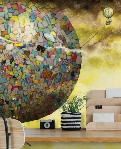 Magical Hot Air Balloon Fantasy Wallpaper