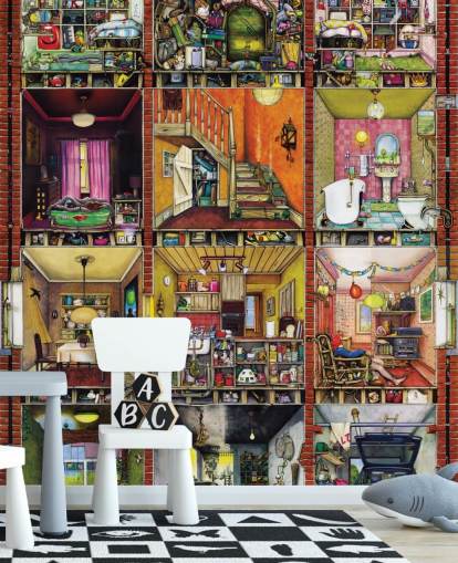 fantasy house wallpaper