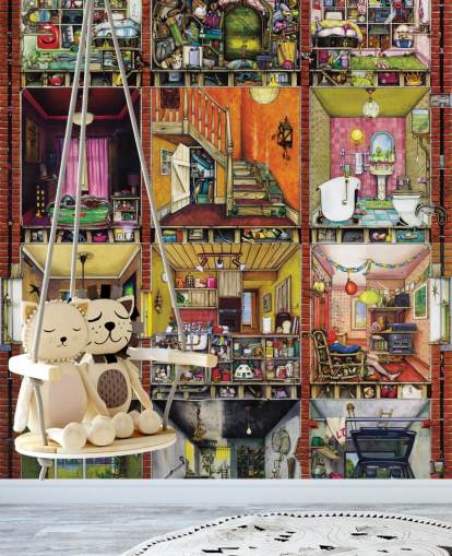 carta da parati fantasy house