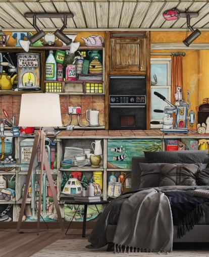 quirky kitchen wallpaper quirky kitchen wallpaper